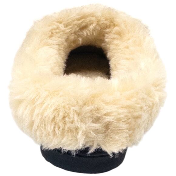 Dearfoams Indoor Outdoor Women's Memory Foam Slippers Quilted Faux Fur Slip On - Picture 6 of 8